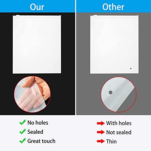 3 Sizes 30PCS Frosted Poly Bags - color: 3 sizes, size: 6x8",8x12",12x16"(10 pcs per size)