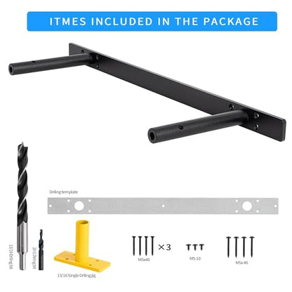 22‘’ Heavy-Duty Hidden Floating Shelf Bracket – 210 LBS Max Load (Mounted on Studs), Floating Mantel Bracket for Fireplace & Wall Shelves, Includes Easy Installation Kit（22 inch Brackets） - size: 22 Inch - With Ease Kit (New)