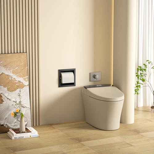 Toilet Paper Holder for Bathroom Renovation - color: Matte Black