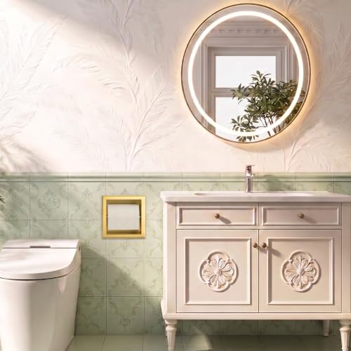 Toilet Paper Holder for Bathroom Renovation - color: Golden