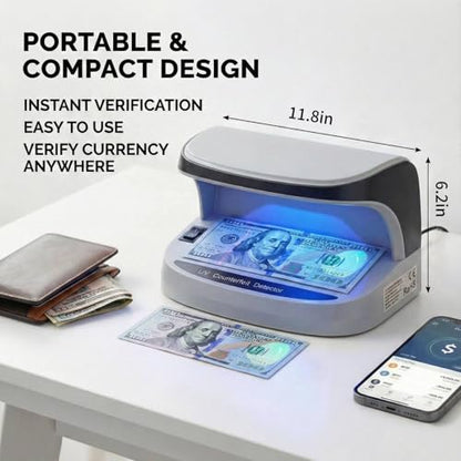 Money Counter Machine Pro with Value Count for Dollar Euro Accurate 110V
