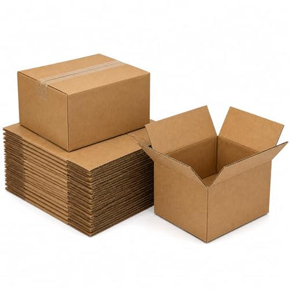 8x8x6 Brown Kraft Shipping Boxes for Small Business, 20 Pack - size: 8x8x6 Inch