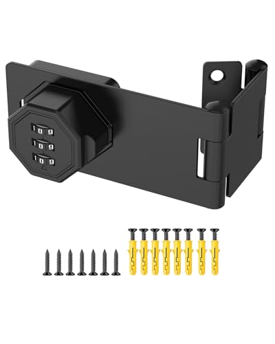 3-Digit Keyless Cabinet Lock with Combination Code - color: Black