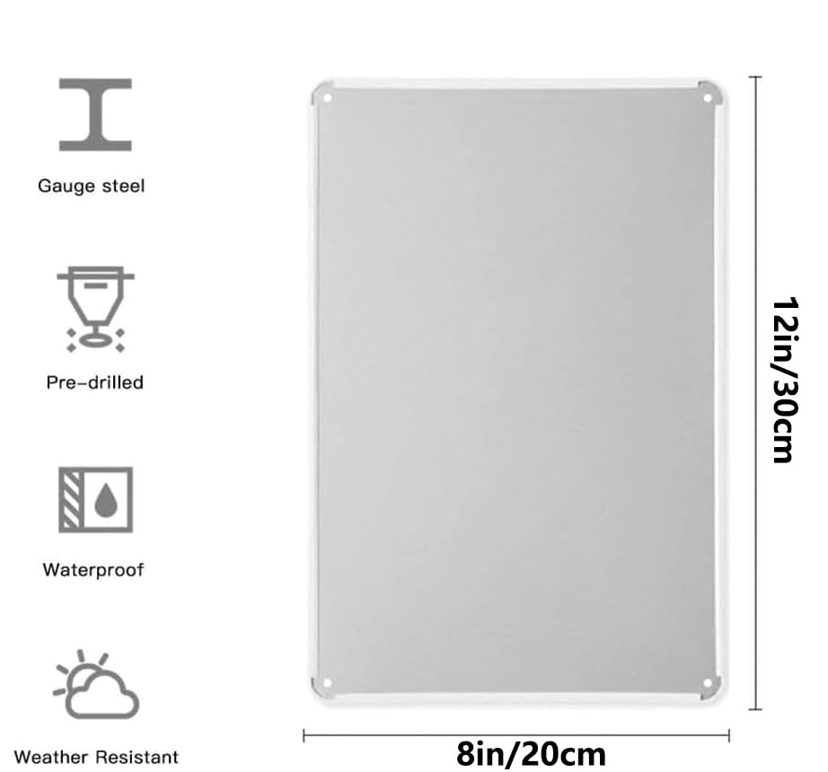 Fire Extinguisher Inside Sign - 8"x12" Metal Sign - Tin Warning Plaque for Indoor & Outdoor Use - size: 8X12INCH