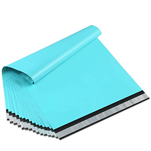 UCGOU Large Poly Mailers 14x17 Inch Teal 100 Pack Plastic Shipping Bags - color: Teal, size: 14x17