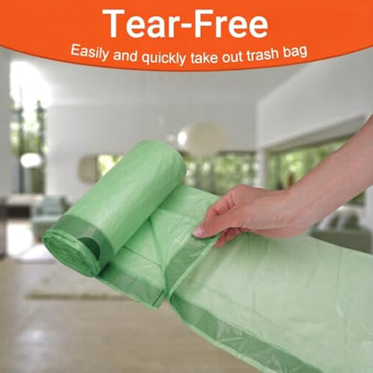 18 Gallon Drawstring Trash Bags, Heavy Duty Large Kitchen Garbage Bags, Leak Proof & Tear Resistant Tall Trash Can Liners Fit 13-18 Gallon Trash Can 50 Count - color: for Code Q Green