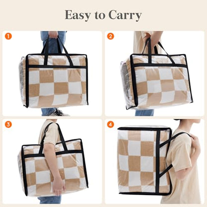 Lifewit 45L Clear Clothes Storage Bags,Plastic Foldable Blanket Storage Bag - size: 45L