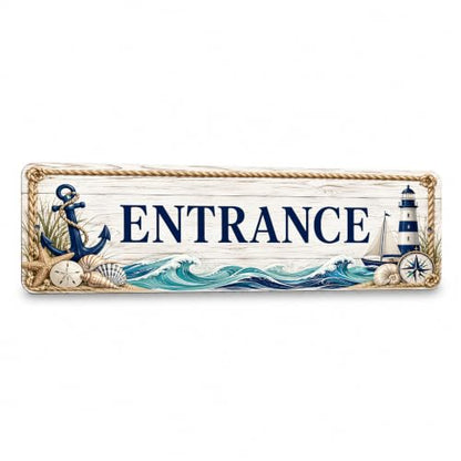 Entrance Coastal Business Sign - style: ENTRANCE