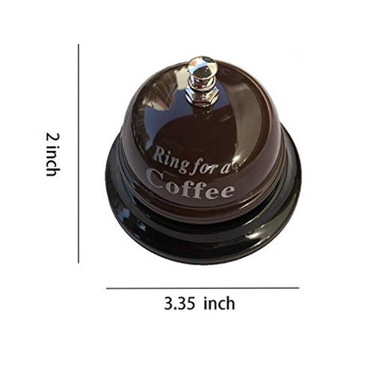 Cute Desk/Kitchen/Bar Counter Top Service Call Bell Ring (Ring for Coffee) - color: Ring for Coffee