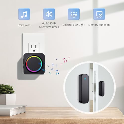 Door Chime, Door Chimes When Door Opens, Door Sensor Door Open Alarm