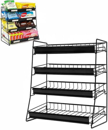 Candy Display Rack, Concession Stand, Snack Organizer Countertop - size: 4 Tire