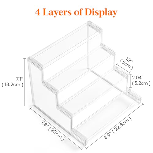 Lifewit Perfume Organizer, Cologne Stand Tool-Free Assembly, 9", 2 Pcs - color: Clear, size: 9 Inch,2 Pcs