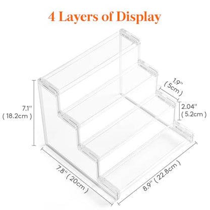 Lifewit Perfume Organizer, Cologne Stand Tool-Free Assembly, 9", 2 Pcs - color: Clear, size: 9 Inch,2 Pcs