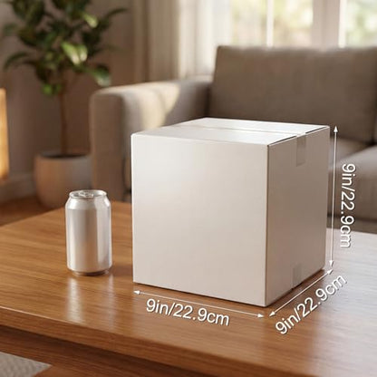 Hoikwo 15 Packs 9x9x9 Large Thin White Shipping Boxes - color: White, size: 9x9x9-15 Boxes