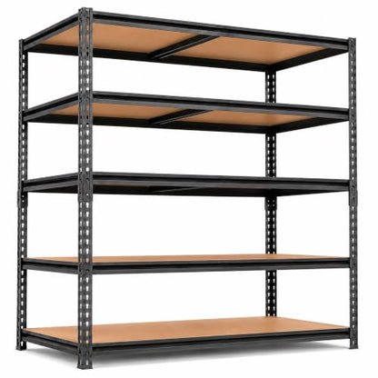 Garage Storage Shelves, Heavy Duty Metal Shelving, 2650LBS, 48" W - size: 24"D x 48"W x 72"H