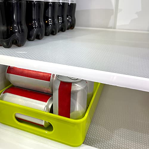 Shelf Liners for Kitchen Cabinets 14 Inch Wide X 20 Ft Non Adhesive Cabinet Drawer Liners Non Slip Refrigerator Liners for Shelves Washable Cupboard Liner for Dresser Bathroom - size: 14"W x 240"L