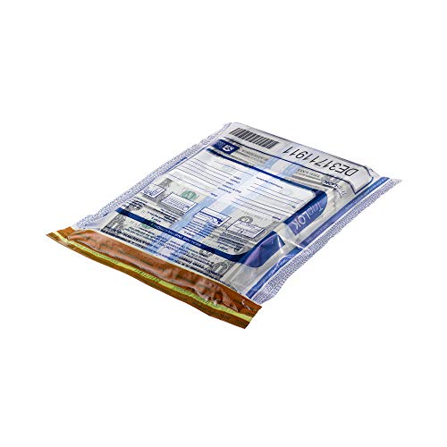 TripLOK Tamper-Evident Deposit Bags, Cash Handling & Valuables, Moisture, Heat, Cold Detection, Special VPC Blended Film, Tear-off receipt + Large Video-visual Barcodes, 22" x 33", White, 100 Bags