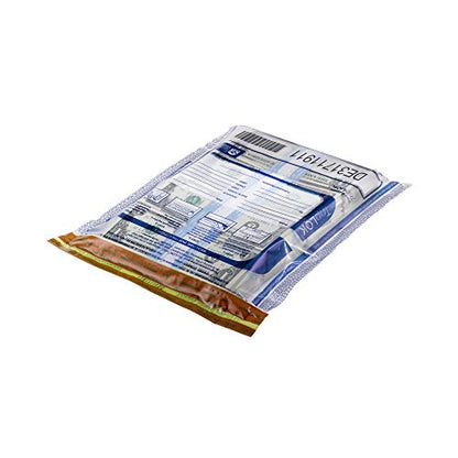 TripLOK Tamper-Evident Deposit Bags, Cash Handling & Valuables, Moisture, Heat, Cold Detection, Special VPC Blended Film, Tear-off receipt + Large Video-visual Barcodes, 22" x 33", White, 100 Bags