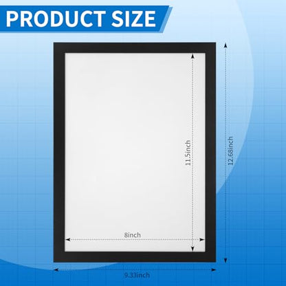 20 Pieces Sign Holder 8 x 11.5 inches with Magnetic Border - color: 20 Pack Black, size: 8 x 11.5