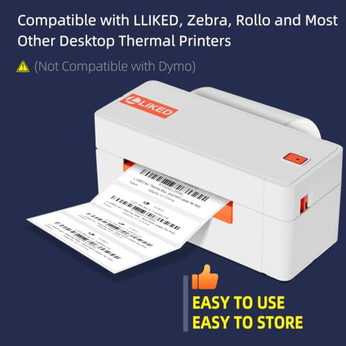 LLIKED 1400 Thermal Labels 4"x1", Strong Adhesive Shipping Labels - size: 4"x1"-1 Roll