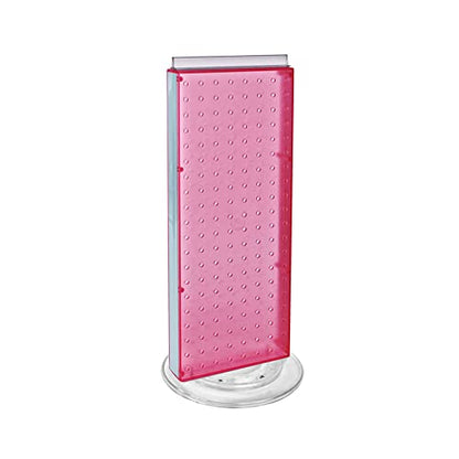 Azar 700508-PNK 8-Inch W by 20-Inch H Revolving Pink Pegboard Counter Unit, Pink - color: Pink, style: Pegboard Only