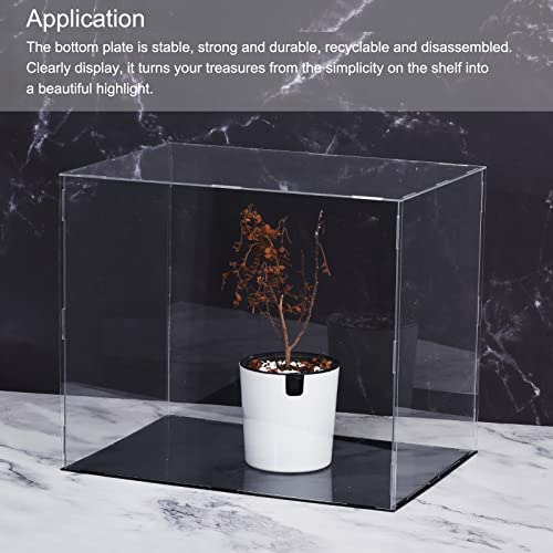 MECCANIXITY Acrylic Display Case Plastic Box Cube Storage Box Clear Small Assemble Dustproof Showcase 14.1x8.2x10 Inch for Collectibles Items - size: 14.1x8.2x10 Inch