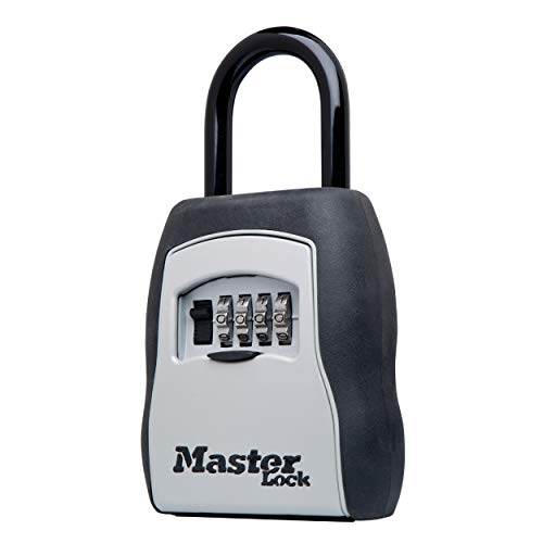 Master Lock Portable Key Lock Box, Combination Lock Box Holds 5 Keys 5400EC - size: 1 Pack, style: Standard Shackle