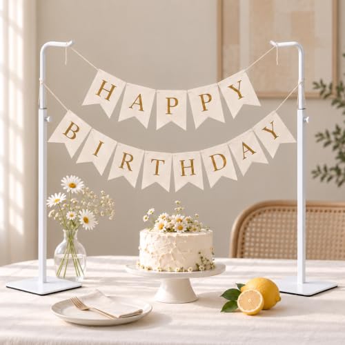 pickpiff 3-Pack Adjustable Table Banner Stands & Purse Holders, White - color: White, size: 3 Pack