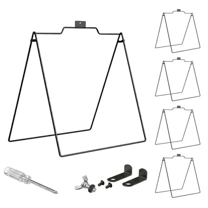 5-Pack Open House Sign Frame, 30" H x 28" W Powder-Coated Metal A-Frame Sign Stand with Locking Angle, Reusable Indoor/Outdoor Real Estate Yard Sign Holder (Frames Only)