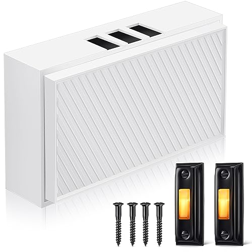Saillong Wired Doorbell Chime with 2 Lighted Push Buttons, Bar Style - style: Checked
