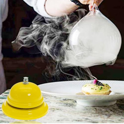 Call Bell Desk Service Ding Bell for Restaurant Hotel Room Kitchen Party Office Receptionist Elderly Teachers Chef Large Cute Bell Whole Yellow,3.3 inch - color: Whole Yellow