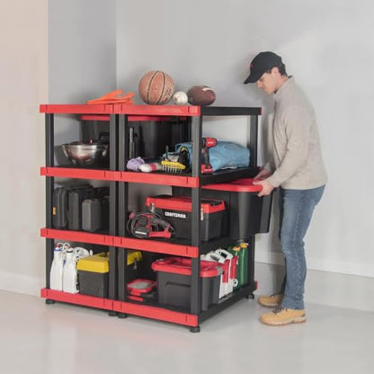 CRAFTSMAN 20-Gallon Heavy Duty Plastic Storage Bins with Lids, 4 Pack - size: 20 Gallon