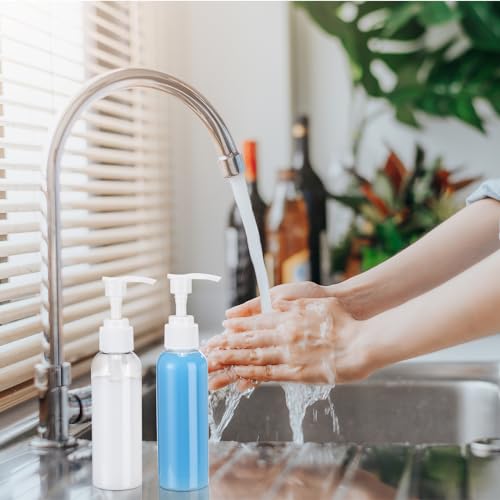 Nuenen 48 Pcs 4oz/120ml Lotion Bottles with Pump, White and Clear - color: White and Clear