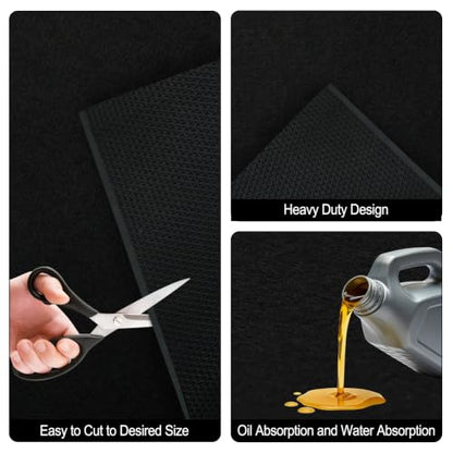 2 Pack 29”x36” Premium Oil Spill Mat for Under Car