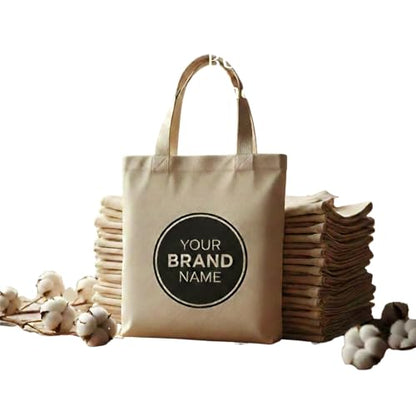 100 of Custom Tote Bags with Colorful Logo or Text