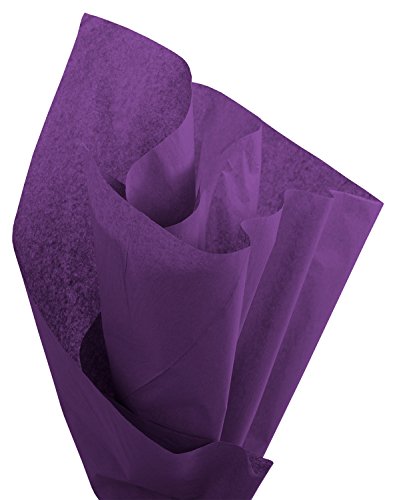 Brand New Tissue Paper Pack, 48 Sheets, 20" x 30", Purple - color: Purple