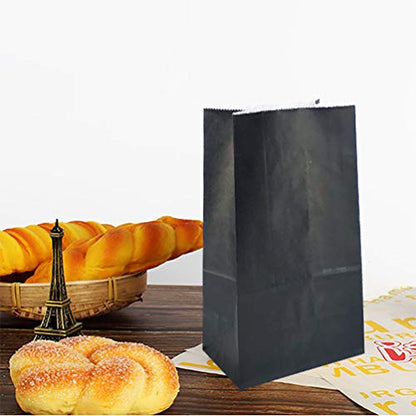 KEYYOOMY Small Black Paper Bags Black Goodie Bags (50 CT, 4.7x2.4x8.7 in) - color: Black, size: 4.7x2.4x8.7 in - Small