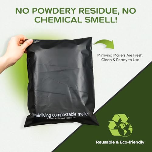 Biodegradable Poly Mailers Compostable Shipping Bags 14.9x19 25pk - size: L, 25 Pack