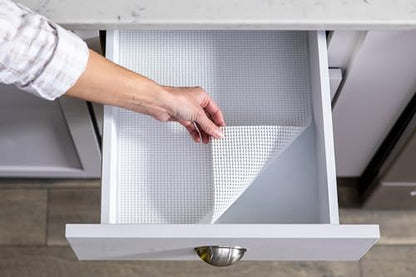 EasyLiner Select Grip Shelf Liner - Easy to Install & Cut to Fit - Non Slip, Non Adhesive, Drawer Shelf & Cabinet Liner for Kitchen, Bathroom, Pantry Cupboards, 12 in x 24 ft (1 Roll), 24 ft, Black - color: Black, size: 12-Inch x 24 Feet