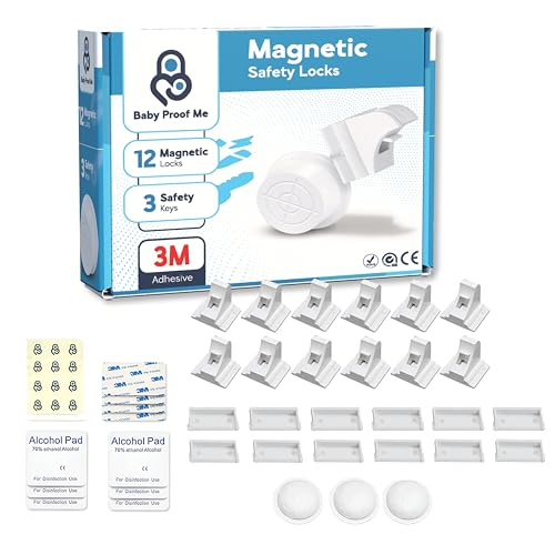 Baby Proof Me Baby Proofing Magnetic Child Safety Cabinet Locks, 12-Pack - size: 12 Locks + 3 Keys