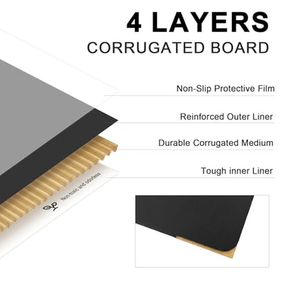 8x8x4 Medium Shipping Boxes, 30 Pack Black Cardboard Mailer Box, Gift Boxes for Packaging Small Business - color: Black, size: 8x8x4 in