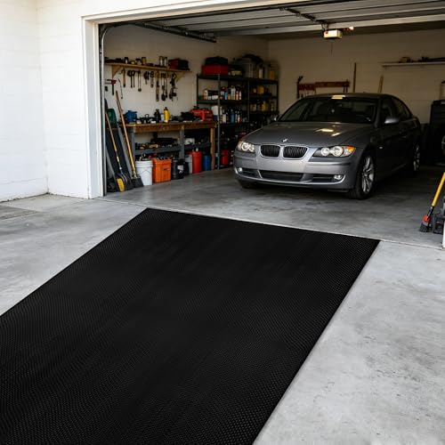 Thick PVC Drainage Floor Mat 3FTX10FT Black PVC Pool Floor Mat - size: 120" x 36" (Rectangular)