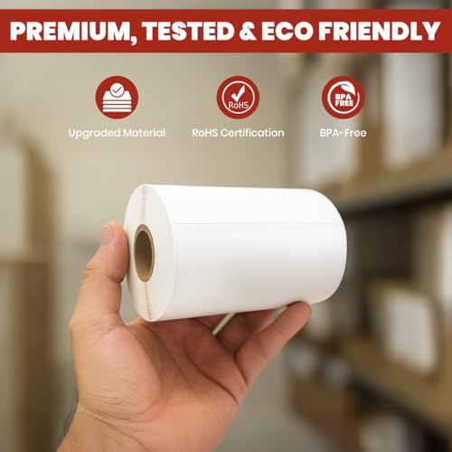 4"x6" Direct Thermal Shipping Labels 10 Rolls, 2500 Labels - size: 10 Rolls - 2500 Labels