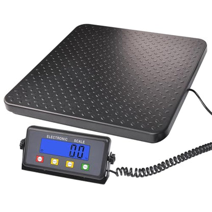 Surmountway Industrial Shipping Scale 440lbs, Anti-Slip Aluminium Platform - size: 440Lbs