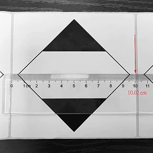 Shipping Labels Transport Stickers Limited Quantity of Dangerous Goods Black Diamond Label, 4"x4", 100 Per Roll - size: 4x4 inch