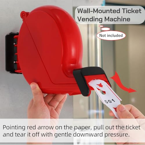 Take A Number Tickets 3-Digit Turn-O-Matic Tickets Roll for K-T Ticket Dispenser 2000 Tickets 2 Groups Ticket Number from 000-999 White