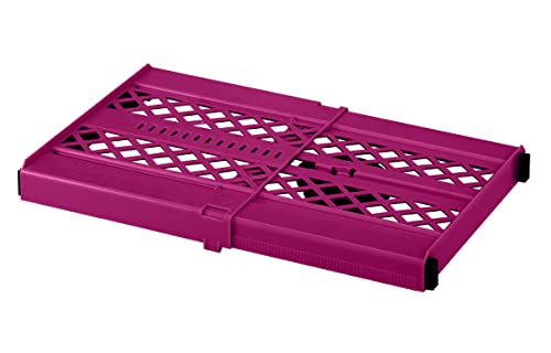 LockerMate Adjust-A-Shelf Locker Shelf, School Organizer, Pink - color: Pink