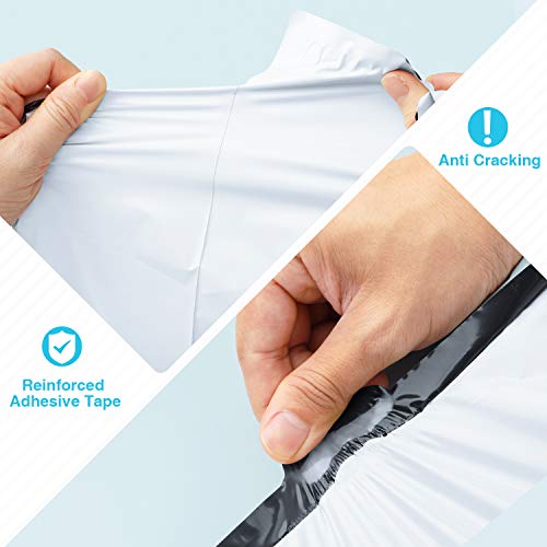 Fuxury Poly Mailers 6x9" 200 Pcs,Small Shipping Bags For Clothing,White - color: White, size: 6x9" 200pcs