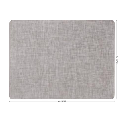 Office Chair Mat for Hardwood Floors,Thick Rubber Mat – Heavy Duty Anti-Slip Protection for Rolling Chairs, Home Office Desk Rug (Beige, 36"×48")