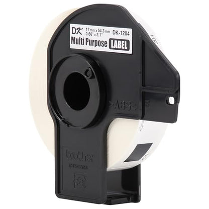 Brother Genuine DK-12043PK Multipurpose Paper Label Roll, Die-Cut Paper Labels, Engineered for Excellence, 400 Labels Per Roll, (3) Rolls per Box (DK12043PK) - size: 3 Rolls
